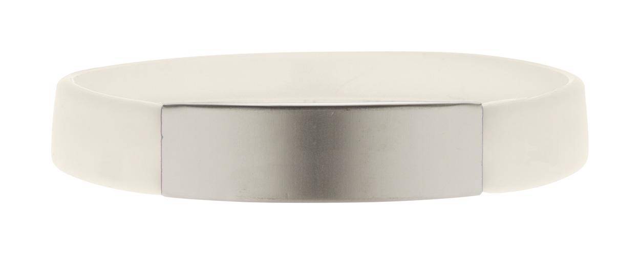 Platty náramok, biela