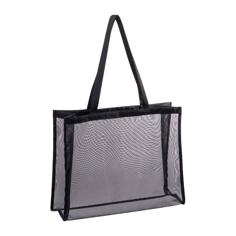 Plážová taška z polyesteru, čierna