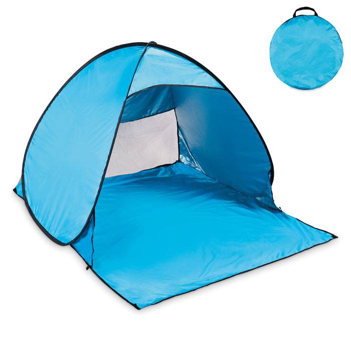 Plážový stan z polyesteru 190T, modrá Turquoise