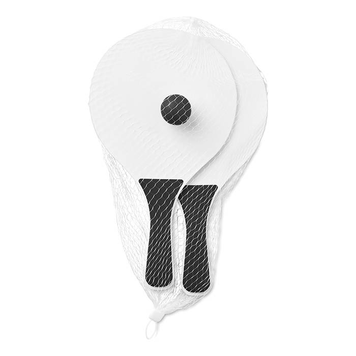 Plážový tenisový set, černá