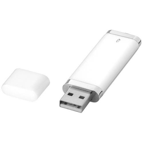 Plochý USB flash disk 4GB, biela
