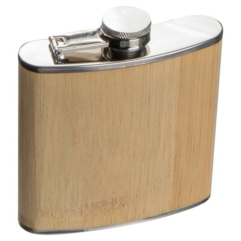 Ploskačka s bambusovým puzdrom, hnedá béžová