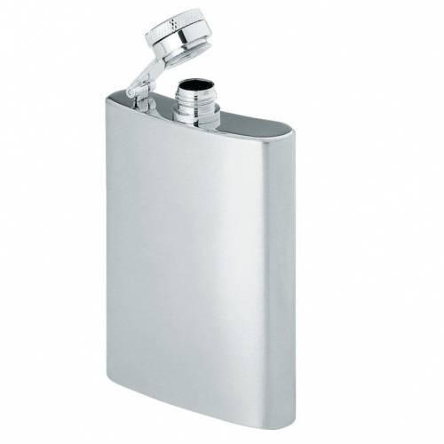 Ploskačka z nerezu, 104 ml, strieborná