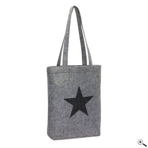 Plstená nákupná taška, sivá Plstená nákupná taška, sivá