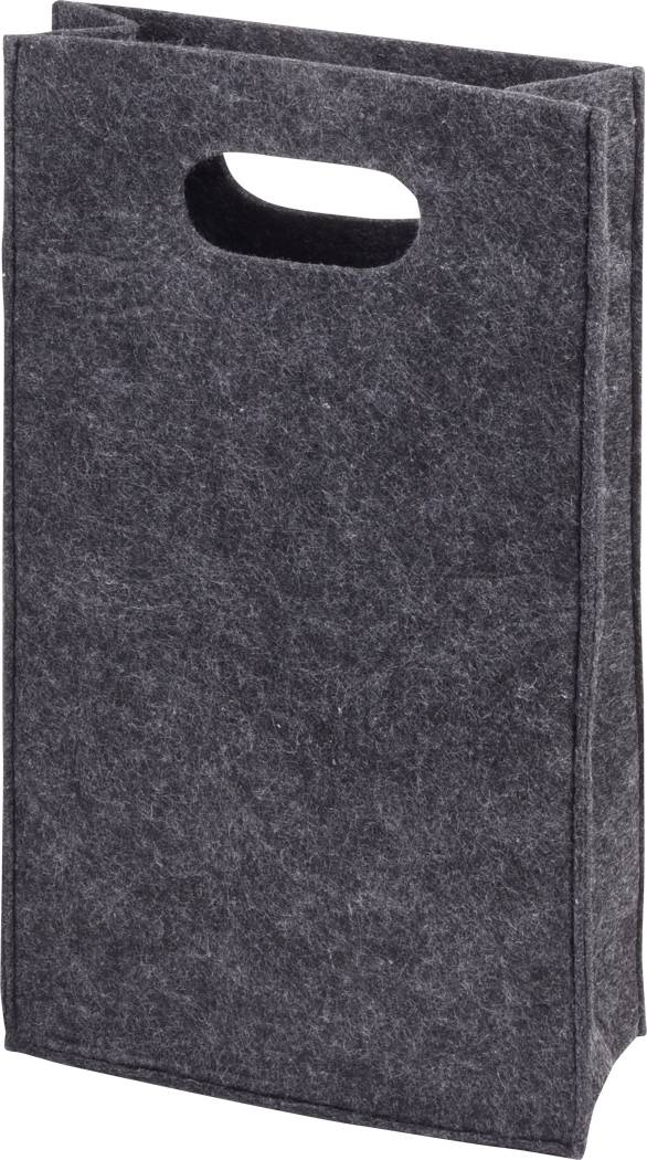 Plstená taška na 2 fľaše"Chablis", sivá