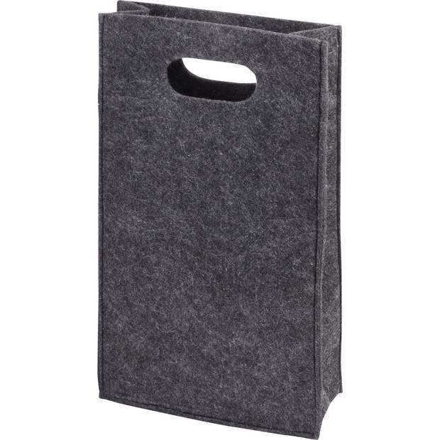 "Plstěná taška na 2 láhve ""Chablis"", šedá" "Plstěná taška na 2 láhve ""Chablis"", šedá"