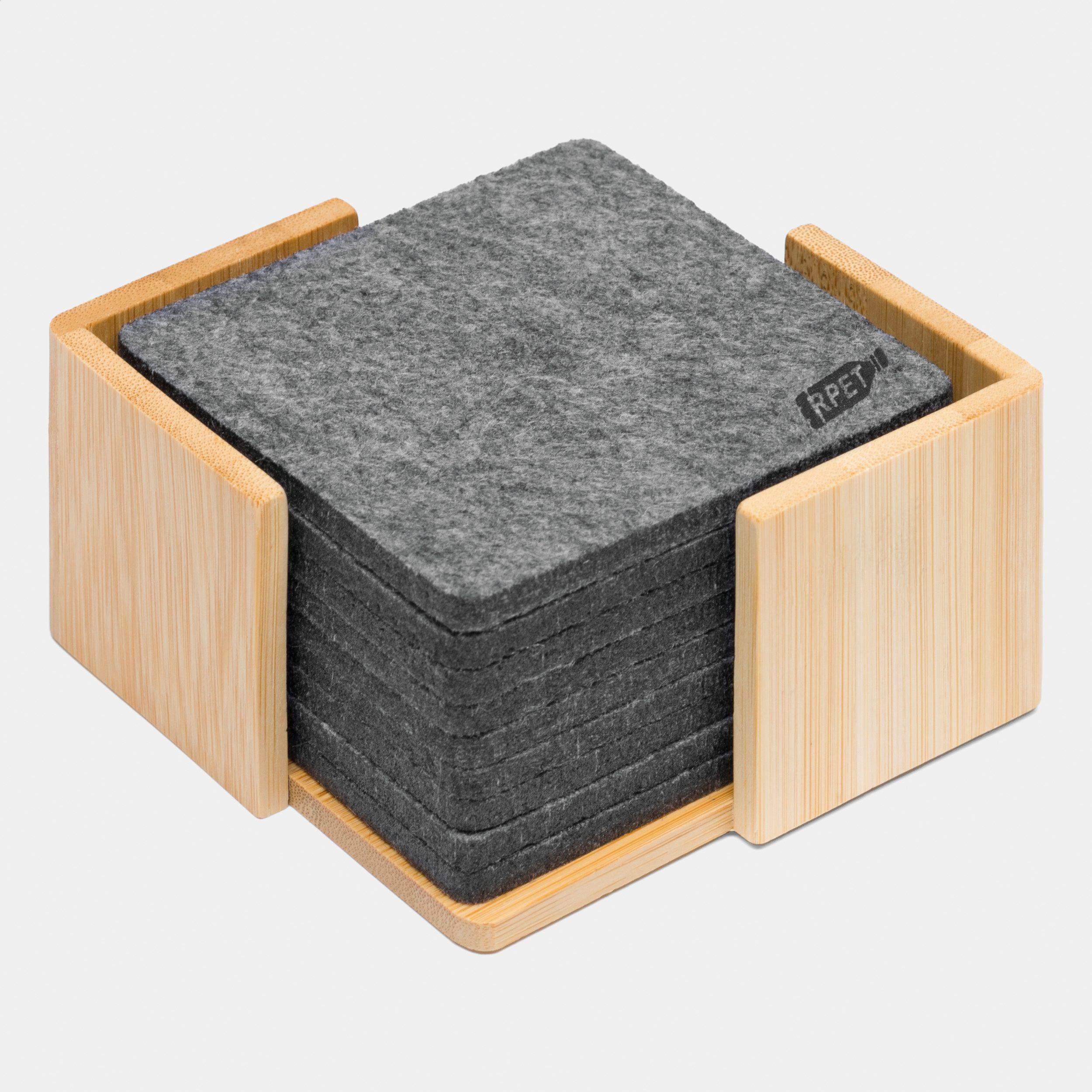 Plstené tácky ECO BASE, hnedá - sivá