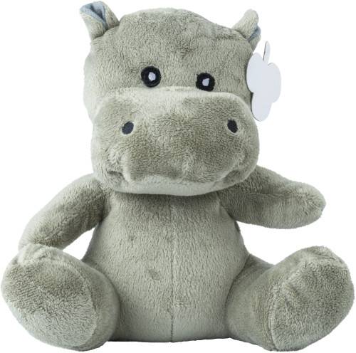 Plyšová hračka - hroch, sivá