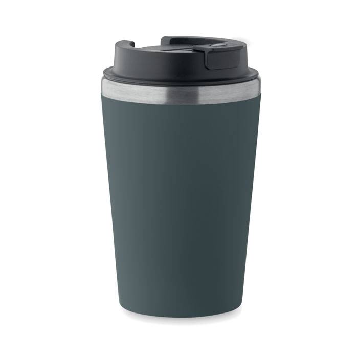 Pohárik s keramickým vnútrom 3, modrá Petrol