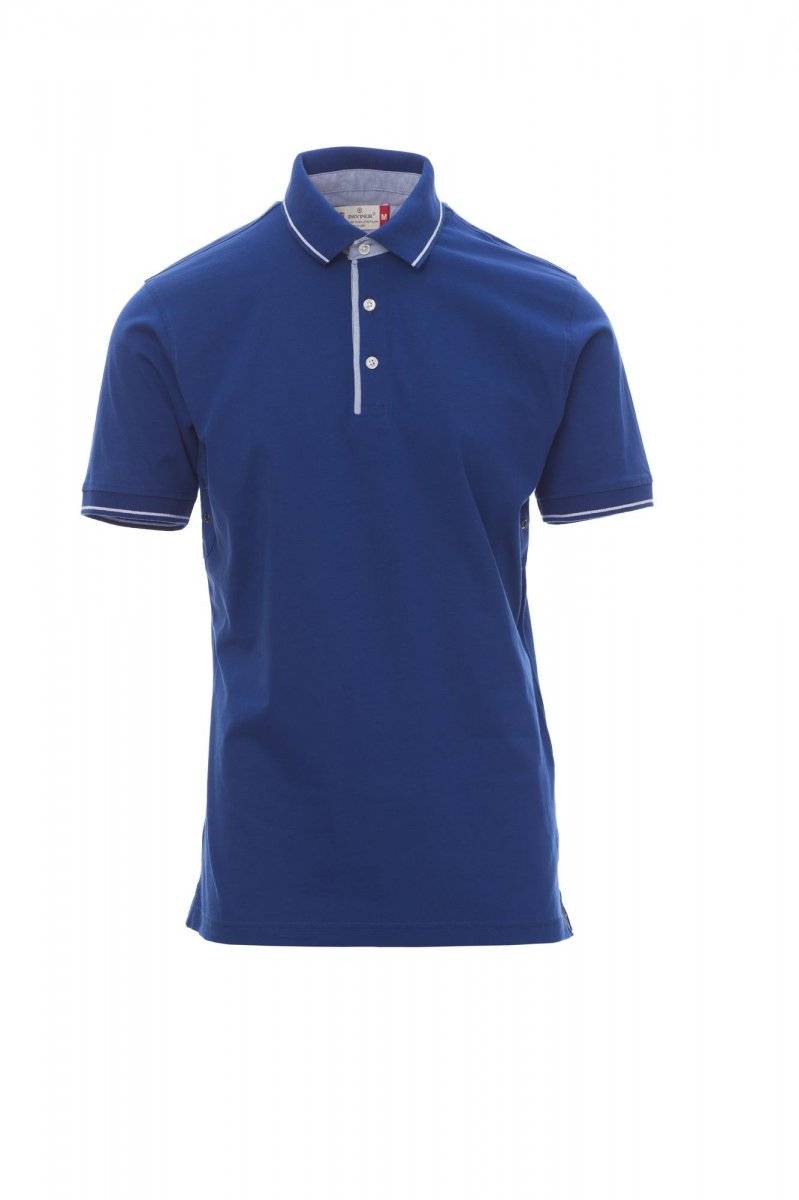 Polo PAYPER CAMBRIDGE, royal modrá / biela, XL