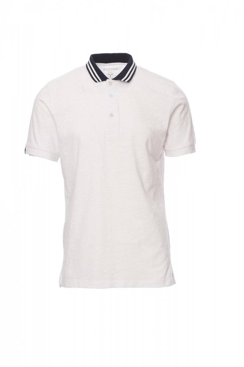 Polo PAYPER NAUTIC, biela / navy modrá - biela, XL