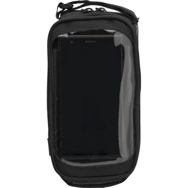 Polyesterová (600D) taška na riadidlá na bicykel, čierna Polyesterová (600D) taška na riadidlá na bicykel, čierna