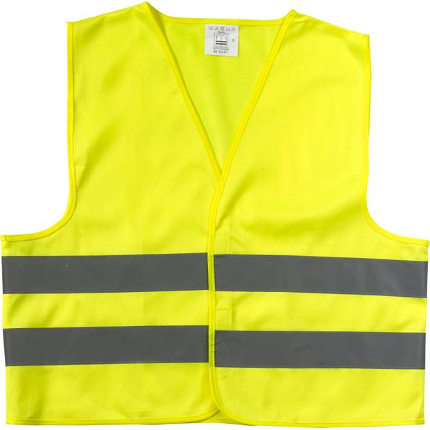 Polyesterová (75D) bezpečnostná bunda, žltá, S Polyesterová (75D) bezpečnostná bunda, žltá, S