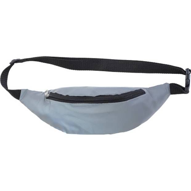 Polyesterová reflexní ledvinka Jocelyn, šedá stříbrná Polyesterová reflexní ledvinka Jocelyn, šedá stříbrná