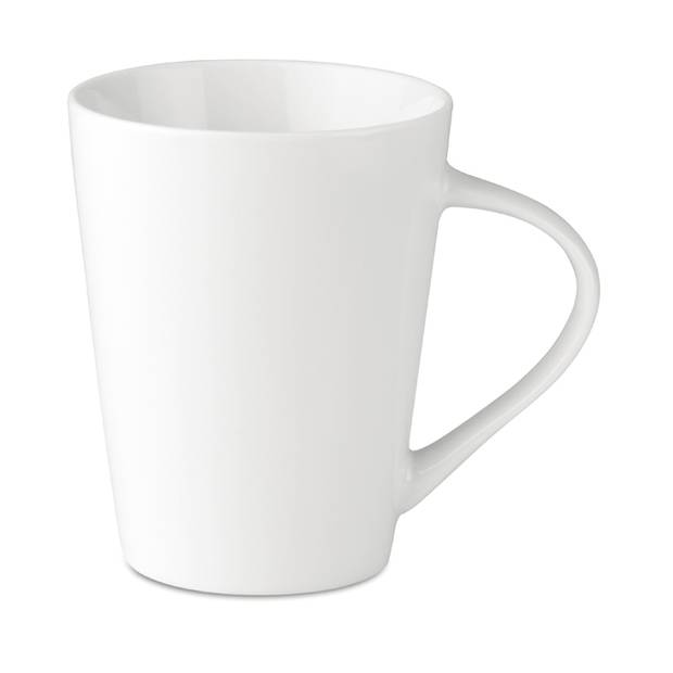 Porcelánový kónický hrnek, 250 ml, bílá Porcelánový kónický hrnek, 250 ml, bílá