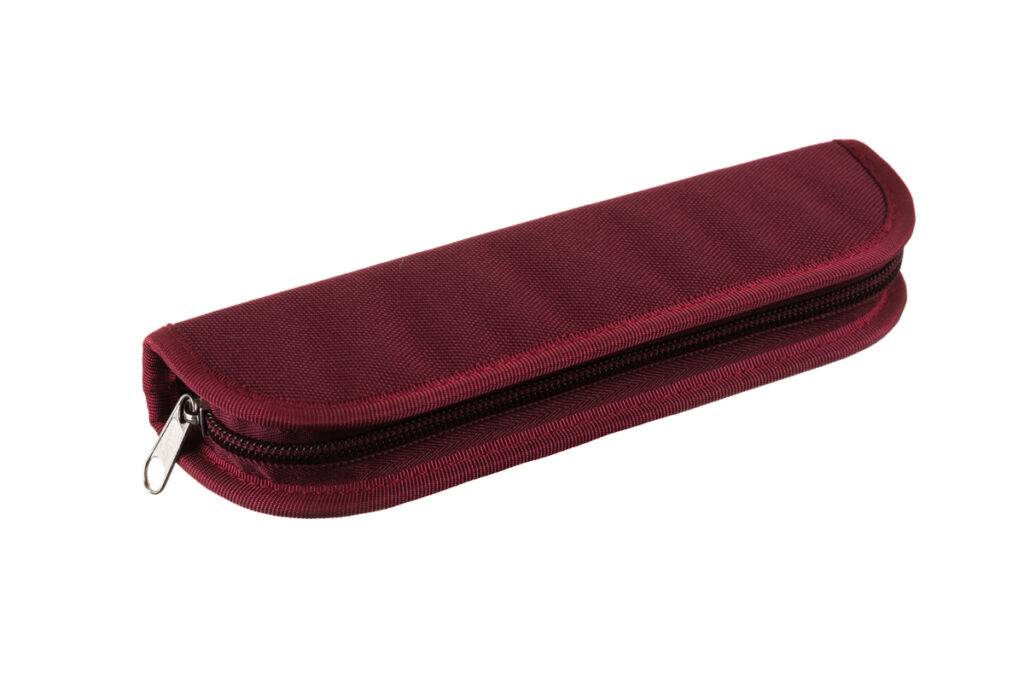 Pouzdro jednobarevné SM - 6 gumiček červená vínová, červená vínová