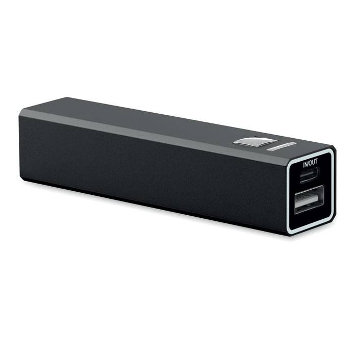 Power banka 2600 mAh, čierna