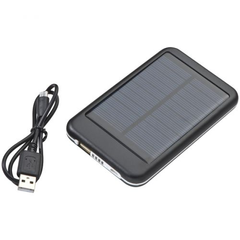 Obrázek k produktu PowerBank 4000 mAh se solárním panelem, černá