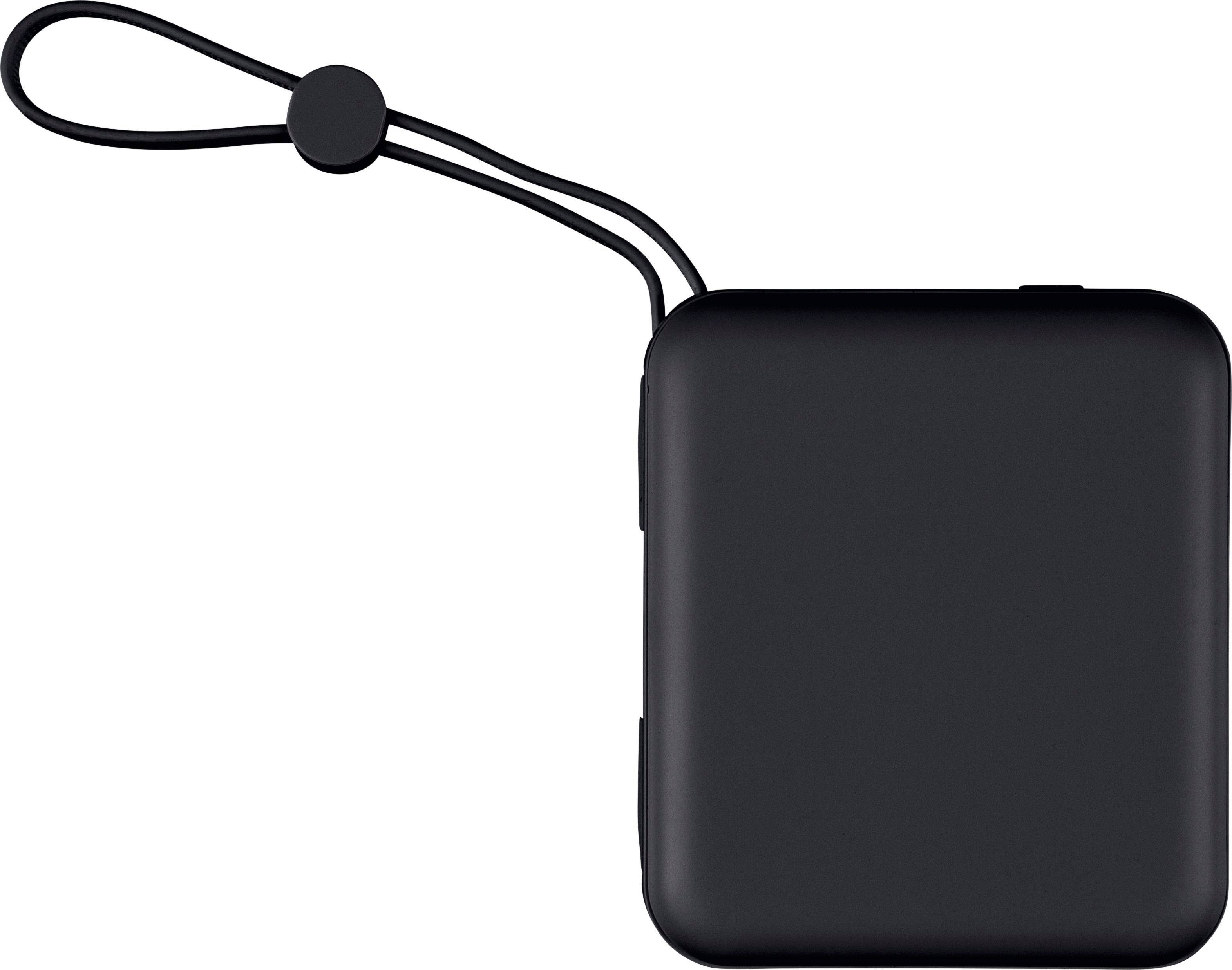 Powerbanka Jona z rABS plastu, čierna