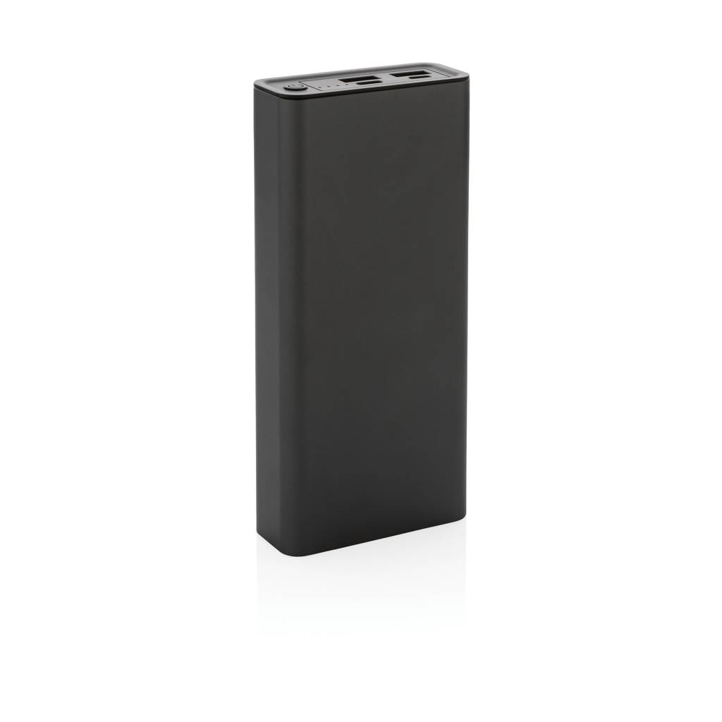Powerbanka Terra 20 000mAh 20W z recyklovaného hliníka a ABS, sivá