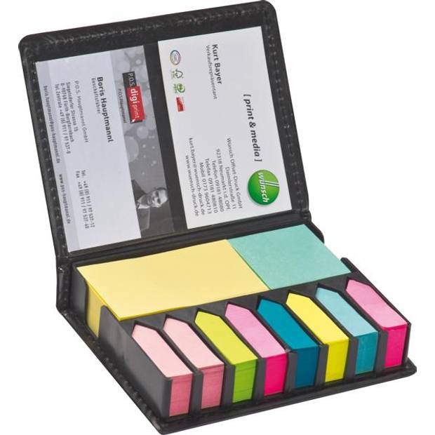 Poznámkova samolepiaca sada, čierna Poznámkova samolepiaca sada, čierna