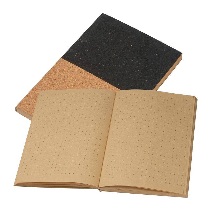 Poznámkový blok A5 z korku, černá