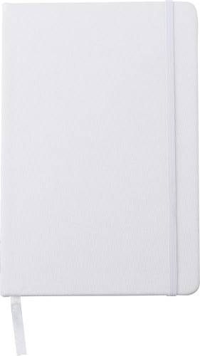 Poznámkový blok A5 z RPET, biela