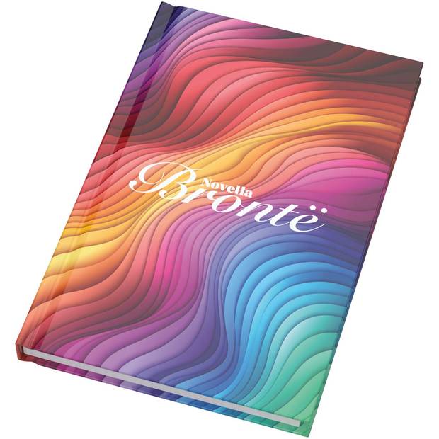 Poznámkový blok Novella Brontë s lesklou pevnou väzbou, A5 – 100 listov, biela Poznámkový blok Novella Brontë s lesklou pevnou väzbou, A5 – 100 listov, biela
