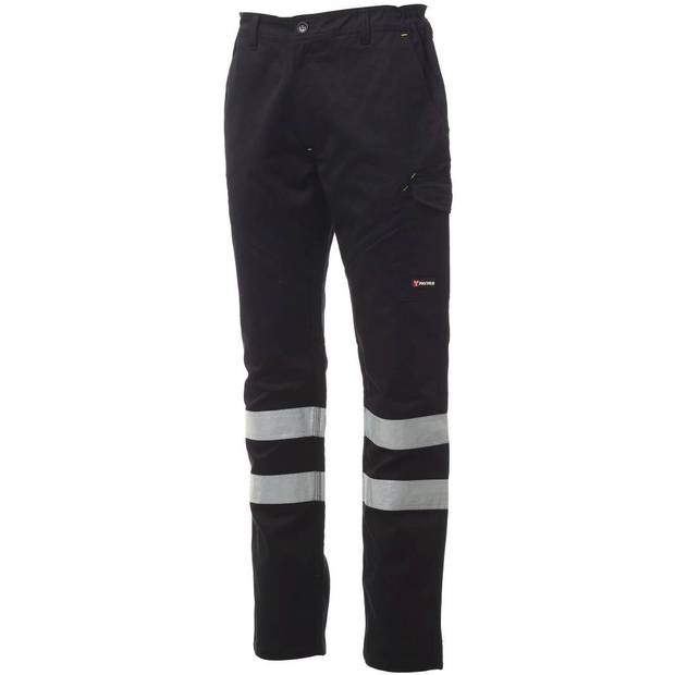 Pracovné nohavice PAYPER WORKER REFLEX, čierna, 3XL Pracovné nohavice PAYPER WORKER REFLEX, čierna, 3XL
