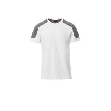 Pracovné tričko PAYPER CORPORATE, biela / smoke sivá, 4XL