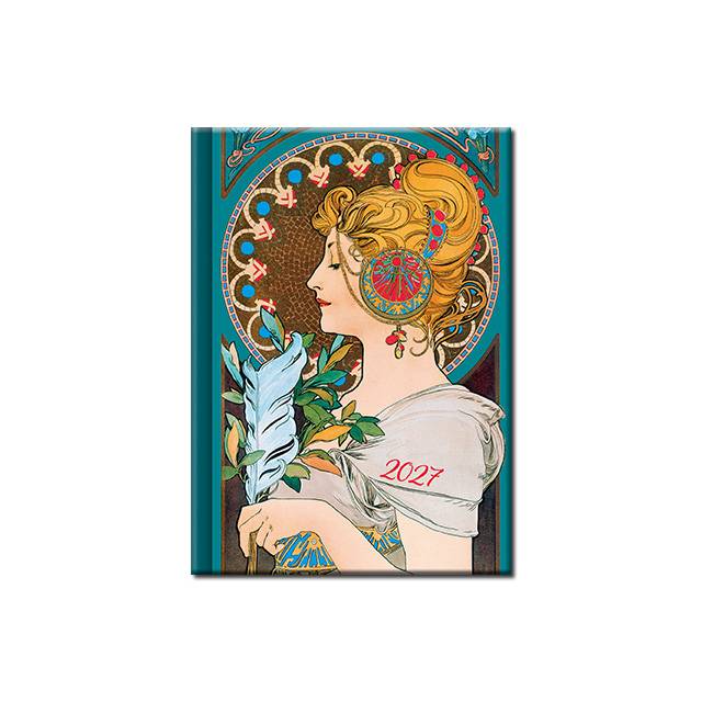 Praktik denní diář 2027 - MUCHA (A6)