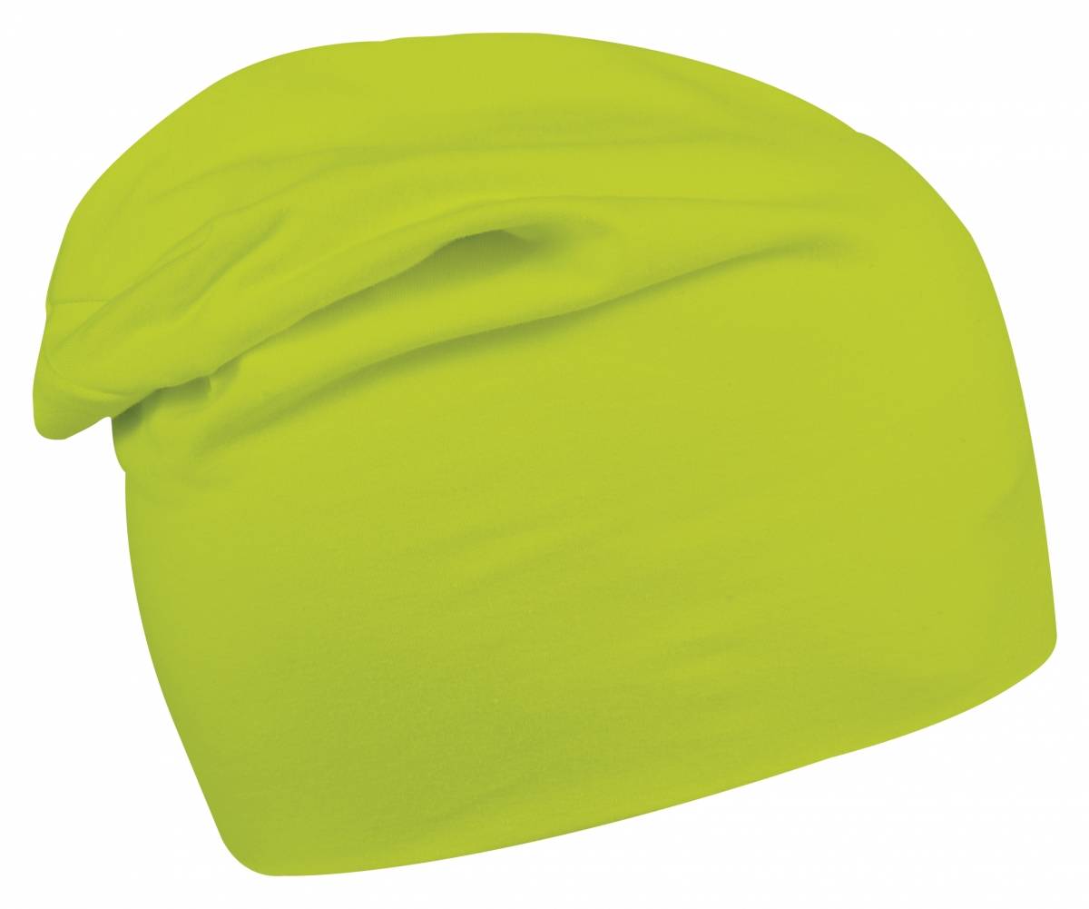 Predĺžená pletená zimná čiapka s elastanom, zelená