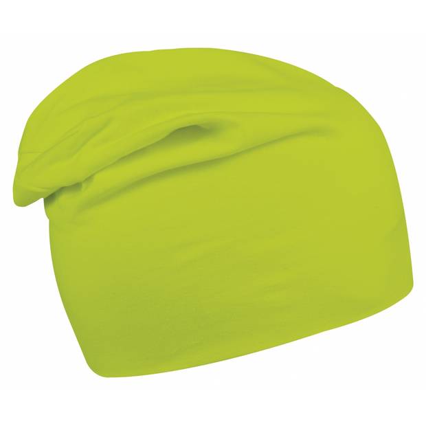 Predĺžená pletená zimná čiapka s elastanom, zelená Predĺžená pletená zimná čiapka s elastanom, zelená