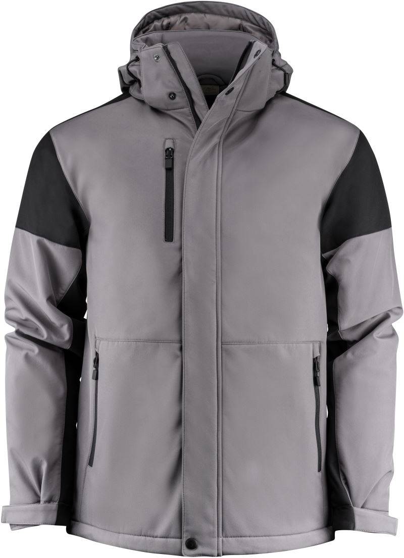 Printer|Prime Padded Softshell Men, Pánska zimná softshell bunda, sivá Anthracite-čierna, XL