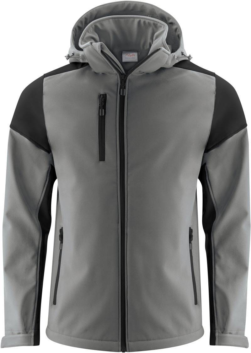 Printer|Prime Softshell Men, Pánska softshell bunda, sivá Anthracite-čierna, XXL