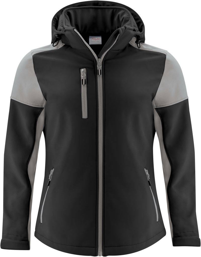 Printer|Prime Softshell Women, Dámska softshell bunda, čierna-Anthracite, XS