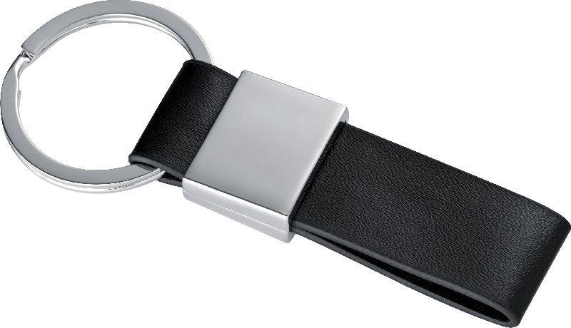 Přívěsek na klíče, černá stříbrná