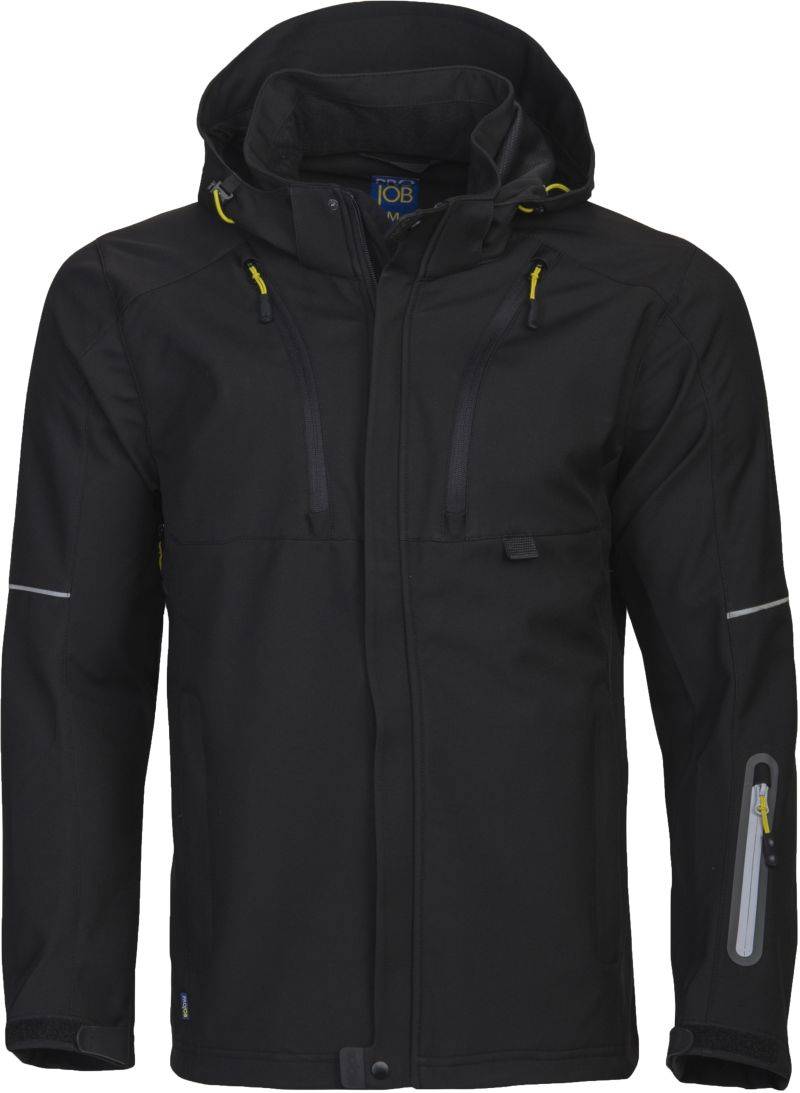 ProJob|3406 Functional Jacket, Prac.3vrstv.softshell bunda, čierna, XS