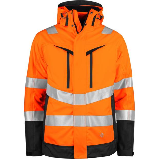 ProJob|6445 Jacket 3-1, 3-v-1 bezp.bunda, oranžová Hi Vis-čierna, XS ProJob|6445 Jacket 3-1, 3-v-1 bezp.bunda, oranžová Hi Vis-čierna, XS