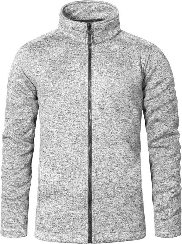 Promodoro|7720, Pánska flís.bunda, sivá Heather., S