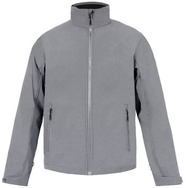 Promodoro|7820, Pánska 3vrstv.softshell bunda, sivá Steel, XL