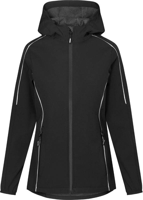 Promodoro|7835, Dámska ľahká 2vrstv.softshell bunda, čierna, S