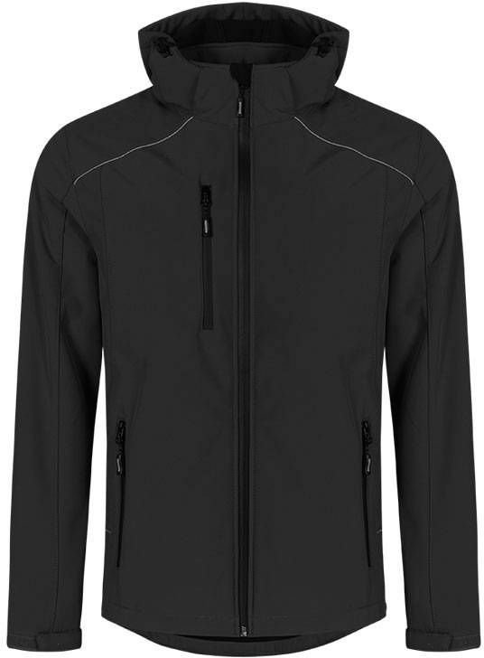 Promodoro|7860, Pánska zimná softshell bunda, čierna, S