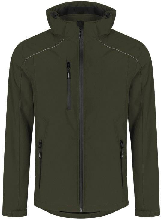 Promodoro|7860, Pánska zimná softshell bunda, hnedá Khaki, XXL