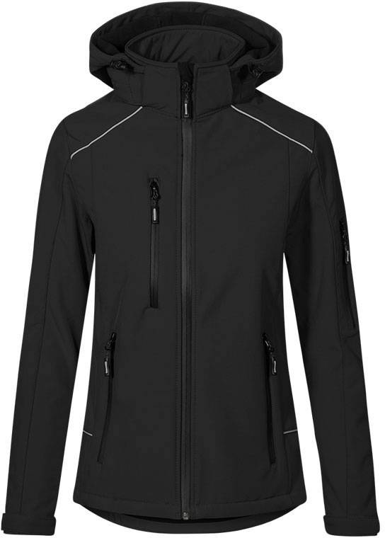 Promodoro|7865, Dámska zimná softshell bunda, čierna, L