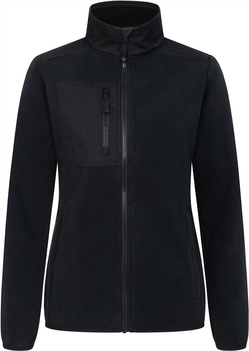 Promodoro|7955, Dámska flís.bunda, čierna, XL