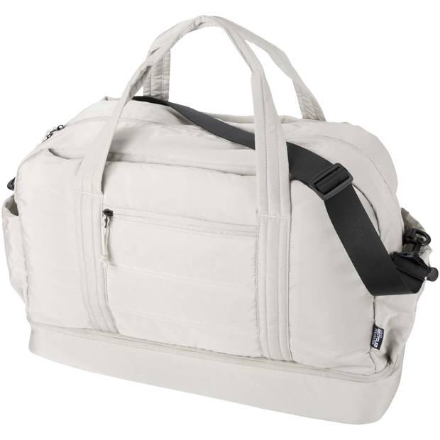Puffer športová taška z recykl. GRS s izolovaným dnom, 30 l, hnedá Sand Puffer športová taška z recykl. GRS s izolovaným dnom, 30 l, hnedá Sand