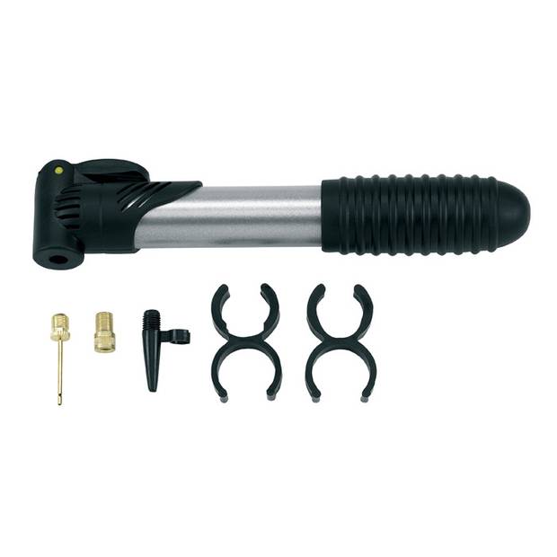 Pumpička na bicykel, strieborná/čierna Pumpička na bicykel, strieborná/čierna