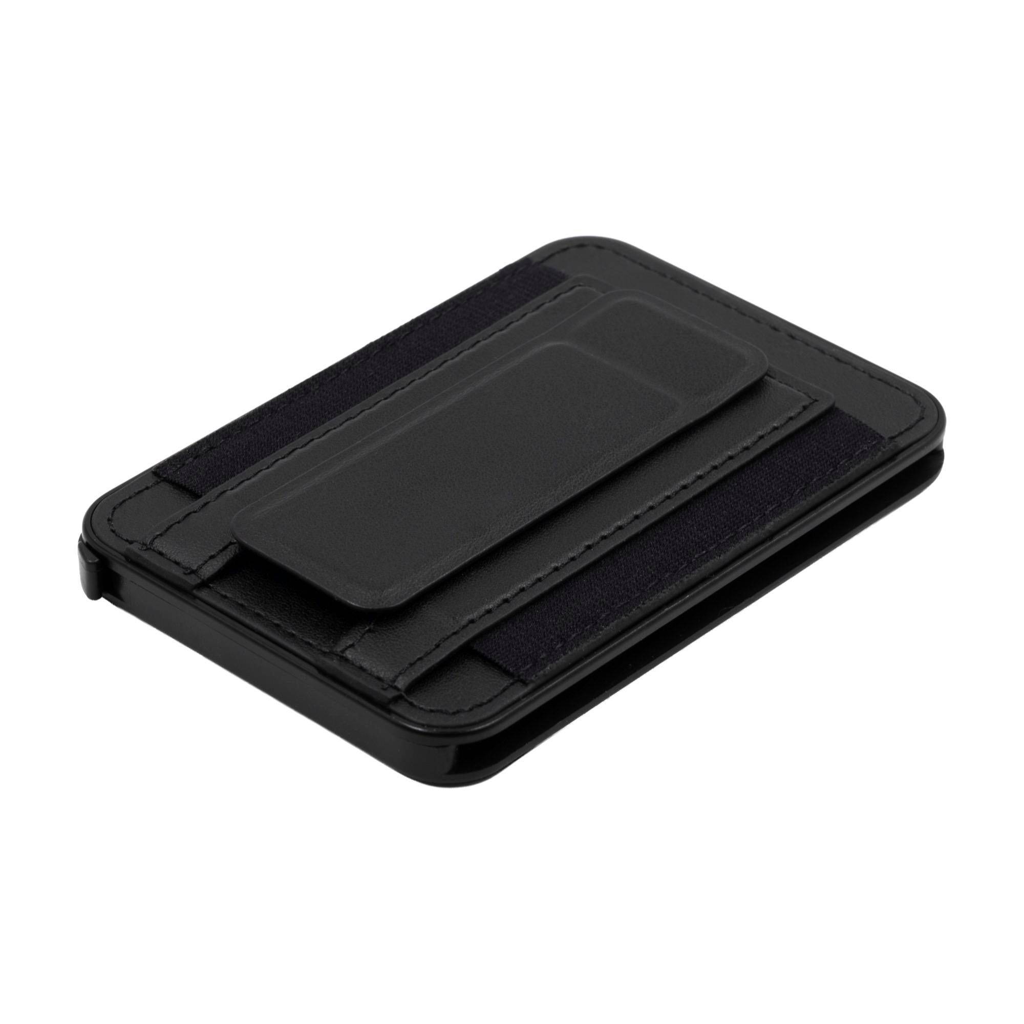 Puzdro na karty BrandCharger Wally Stand Pro | Recyklovaný materiál, čierna