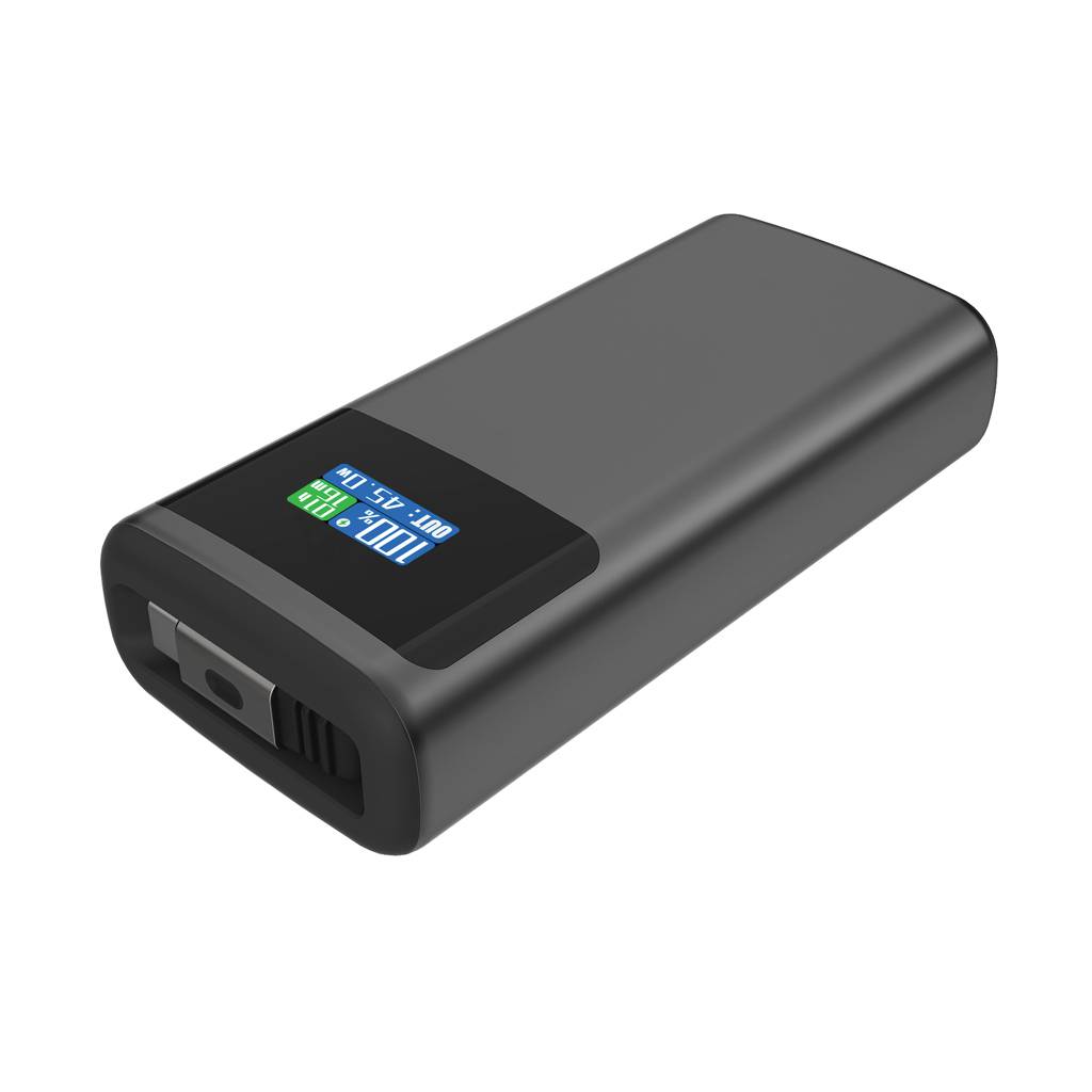 Quantum RCS ultra-rýchla PD 45W 10 000 mAh powerb. s displ., sivá - čierna